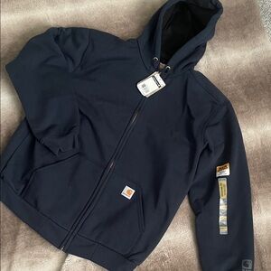 NWT Carhartt Dark Blue Full-Zip Hoodie Jacket